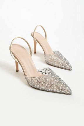 کفش مجلسی بژ زنانه چرم مصنوعی DC DONNA - کد 825068349