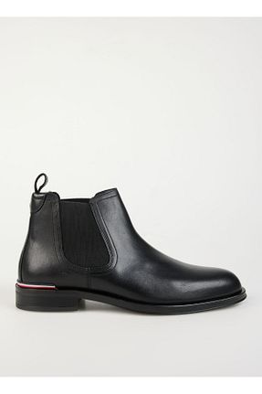 بوت / نیم بوت مشکی مردانه پاشنه تخت Tommy Hilfiger - کد 874314473