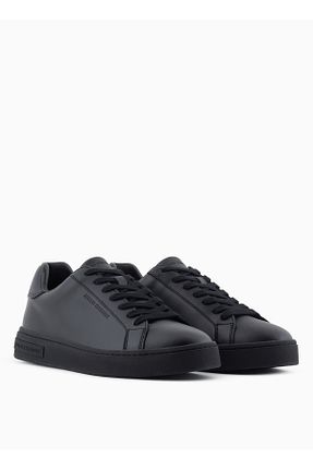 کفش اسنیکر مشکی مردانه بند دار Armani Exchange - کد 874373362