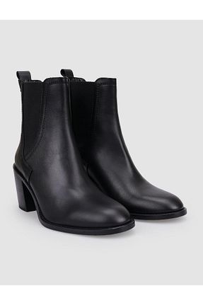 بوت / نیم بوت مشکی زنانه چرم خالص Cabani - کد 874357178