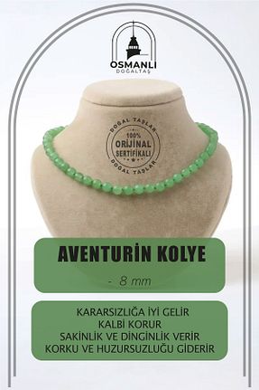 گردنبند جواهر طوسی زنانه سنگ OSMANLI DOĞAL TAŞ - کد 362570457
