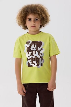 تیشرت سبز بچه گانه رگولار Nebbati - کد 848540392