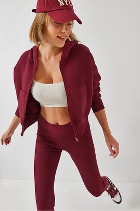 رویه زرشکی زنانه پلی استر Bianco Lucci - کد 874383746