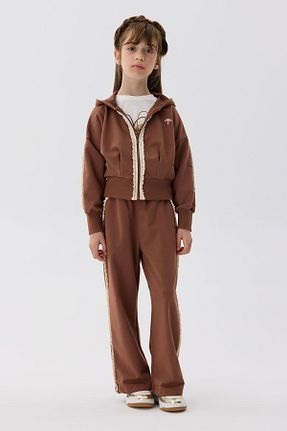 ست گرمکن قهوه ای بچه گانه %100 پنبه Tyess - کد 848455436