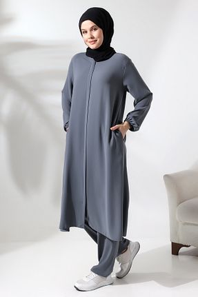 لباس حجاب طوسی زنانه اورسایز ihvanonline - کد 806449236