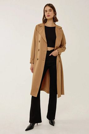 ترنچکت قهوه ای زنانه پلی استر Hiccup - کد 918024317