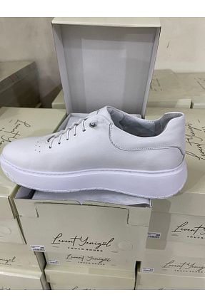 کفش کژوال سفید مردانه چرم خالص LY SHOES - کد 874398968