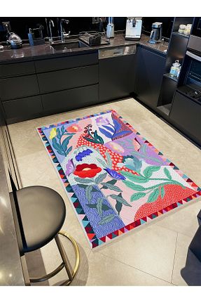 فرش رنگی قابل شستشو Rugs Modern Halı - کد 874400824