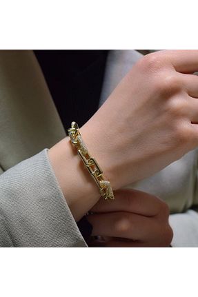 دستبند طلا زرد زنانه 14 عیار Lilarote Pırlanta - کد 874410770