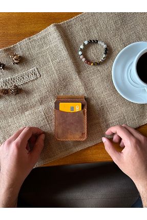 جا کارتی قهوه ای زنانه سایز متوسط Leather Anatolia - کد 874569948