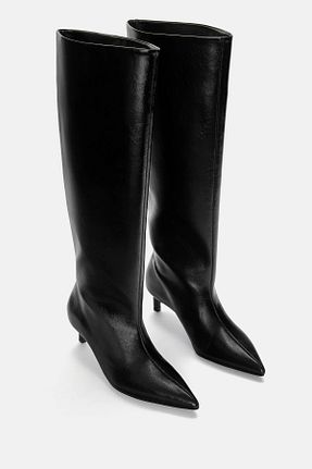 چکمه مشکی زنانه نبوک Pull & Bear - کد 874597485