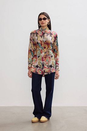 پیراهن زرشکی زنانه رگولار BE BLUE - کد 874595610