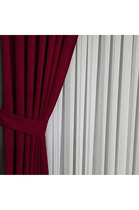 پرده زمینه زرشکی مخمل Emes - کد 881717714