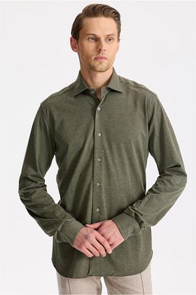 پیراهن سبز مردانه رگولار ORIAN - کد 874601224