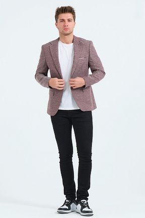 کت بنفش مردانه اسلیم فیت VALUE FASHION - کد 874598002