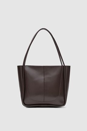 کیف دوشی قهوه ای زنانه چرم مصنوعی Shule Bags - کد 874585865