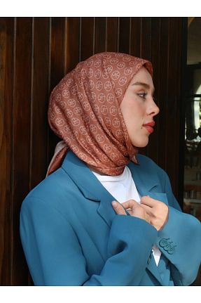 روسری رنگی پنبه پلی استر Şehr i sultan - کد 874604726