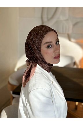 روسری رنگی پنبه پلی استر Şehr i sultan - کد 874604758