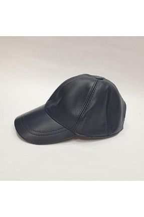کلاه مشکی زنانه چرم خالص Sanalbolluk - کد 313249758
