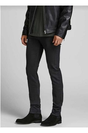 شلوار جین مشکی مردانه پاچه تنگ Denim - کد 874614399