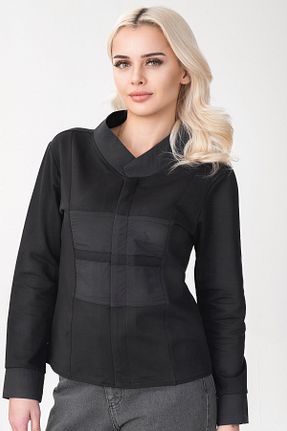 سوئیشرت مشکی زنانه ساده Bold & Young - کد 874627138
