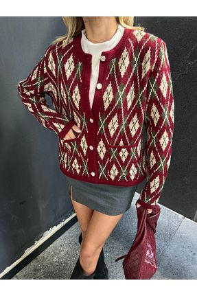 رویه زرشکی زنانه اکریلیک B2K FASHION - کد 874624453