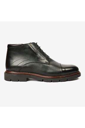بوت / نیم بوت مشکی مردانه چرم خالص Greyder - کد 874743268