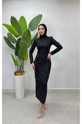 لباس حجاب مشکی زنانه Kalem Tesettür Diyarı - کد 874768359