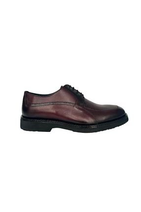 کفش کلاسیک زرشکی مردانه چرم خالص Kemal Tanca - کد 874753205