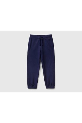 شلوار کرمگن سرمه ای بچه گانه پاچه کش دار United Colors of Benetton - کد 874780514