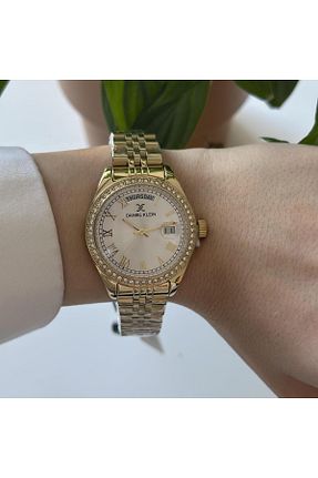 ساعت مچی طلائی زنانه 31-34 میلی متر Daniel Klein - کد 873918404