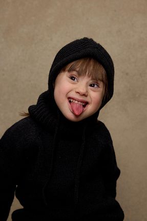 کلاه پشمی مشکی بچه گانه پنبه ای Fahhar Kids - کد 776931252