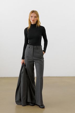 شلوار طوسی زنانه پنبه ای urban focus - کد 874795081