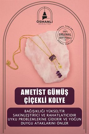 گردنبند جواهر رنگی زنانه سنگ OSMANLI DOĞAL TAŞ - کد 702407390