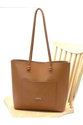 کیف دوشی نارنجی زنانه چرم مصنوعی VICTORIA SHINE - کد 874809573