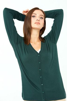 رویه سبز زنانه مخلوط ویسکون Desen Triko - کد 144334439