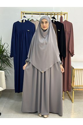 لباس طوسی زنانه اورسایز R&S modibone - کد 874818314