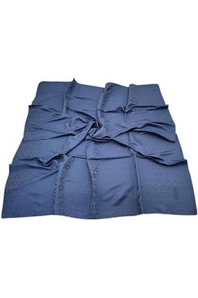 روسری آبی 90 x 90 PİRAMİT - کد 874812624