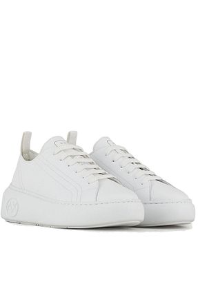 کفش اسنیکر سفید زنانه بند دار Armani Exchange - کد 874825426