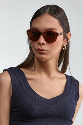 عینک آفتابی قهوه ای زنانه UV400 Gabba Eye - کد 152675592