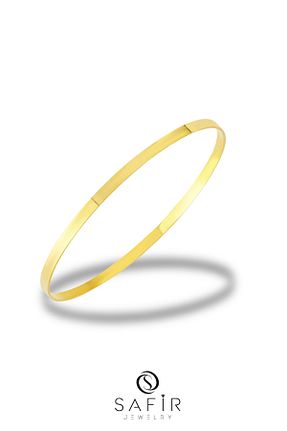 النگو طلائی زنانه 14 عیار Safir Kuyumculuk - کد 874829559