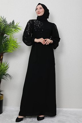 لباس حجاب مشکی زنانه رگولار GİZ AGİYİM - کد 874825297