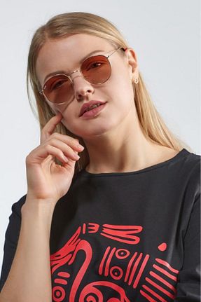 عینک آفتابی طلائی زنانه UV400 Gabba - کد 99985229