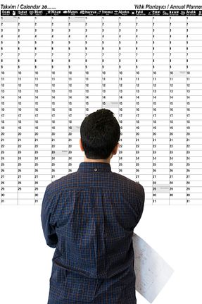 تقویم سفید Farklı Bi Kağıt - کد 854918426