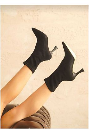 بوت / نیم بوت مشکی زنانه چرم مصنوعی Wiami - کد 874836229