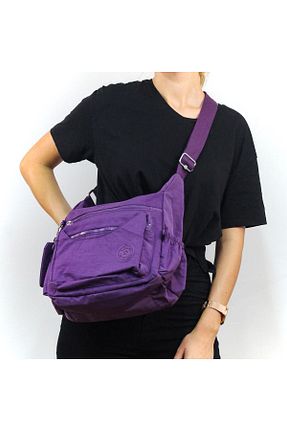 کیف پستچی بنفش زنانه پارچه ای Nas Bag - کد 684473911
