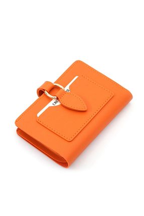 کیف پول نارنجی زنانه ابعاد کوچک Womancraft - کد 87793731