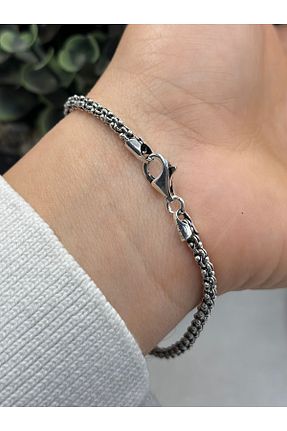 دستبند نقره سفید مردانه 925 عیار NikaŞ - کد 874857335