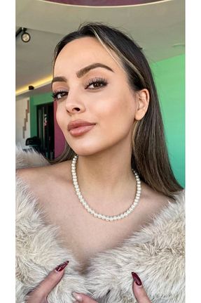 گردنبند مروارید سفید مروارید فرهنگی Butik - کد 874872811