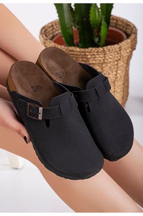 دمپائی مشکی بچه گانه چرم مصنوعی Aurora Shoes - کد 874876216